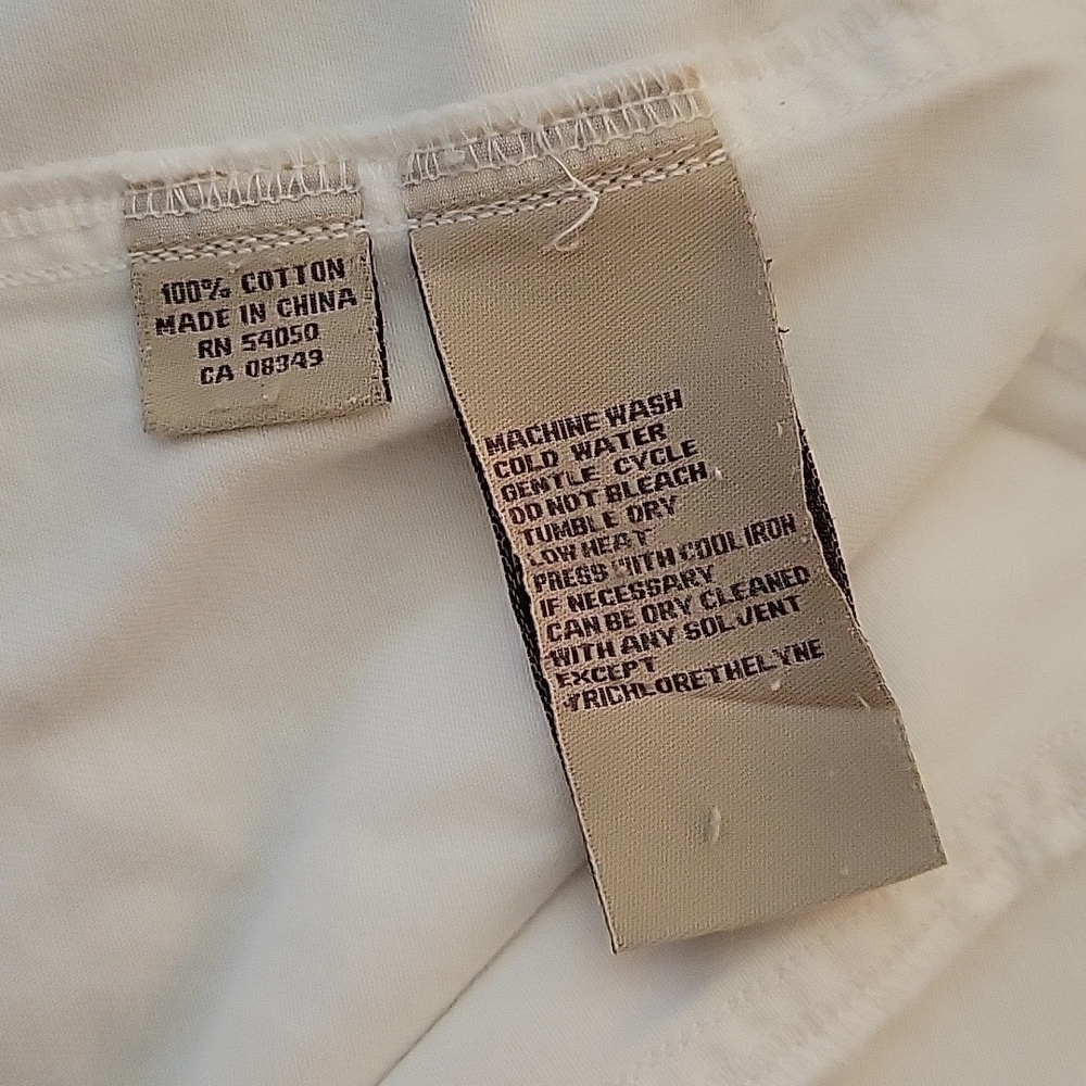 VTG Jones New York Country White Denim Jean Jacket Petite 12 - Picture 10 of 12